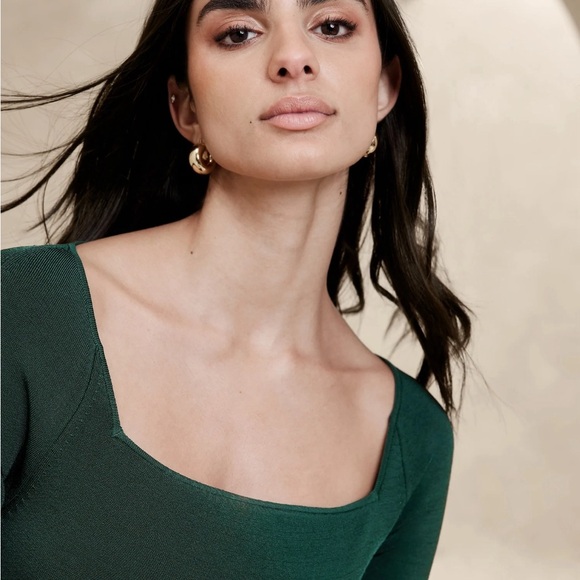 Banana Republic Green Midi Dress - Picture 4 of 7